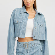 CROPPED DENIM JACKET-Emory Park-DENIM-S-[option4]-[option5]-[option6]-[option7]-[option8]-Shop-Boutique-Clothing-for-Women-Online