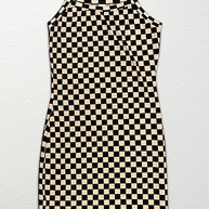 Checkered rib knit tank top dress-Miss Sparkling-[option4]-[option5]-[option6]-[option7]-[option8]-Shop-Boutique-Clothing-for-Women-Online