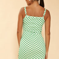 Checkered rib knit tank top dress-Miss Sparkling-[option4]-[option5]-[option6]-[option7]-[option8]-Shop-Boutique-Clothing-for-Women-Online