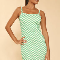 Checkered rib knit tank top dress-Miss Sparkling-[option4]-[option5]-[option6]-[option7]-[option8]-Shop-Boutique-Clothing-for-Women-Online