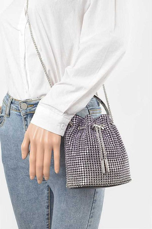 Rhinestone Top Handle Crossbody Swing Clutch Bag-Artini Accessories-[option4]-[option5]-[option6]-[option7]-[option8]-Shop-Boutique-Clothing-for-Women-Online
