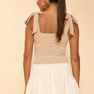 Ribbed knit tie tank-Miss Sparkling-[option4]-[option5]-[option6]-[option7]-[option8]-Shop-Boutique-Clothing-for-Women-Online