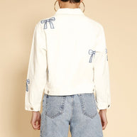Embroidered bow denim jacket-Miss Sparkling-[option4]-[option5]-[option6]-[option7]-[option8]-Shop-Boutique-Clothing-for-Women-Online