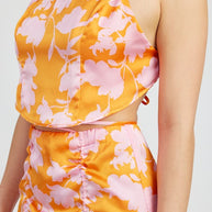 CROPPED WOVEN TOP WITH BACK TIE-Emory Park-[option4]-[option5]-[option6]-[option7]-[option8]-Shop-Boutique-Clothing-for-Women-Online