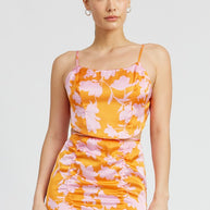 CROPPED WOVEN TOP WITH BACK TIE-Emory Park-[option4]-[option5]-[option6]-[option7]-[option8]-Shop-Boutique-Clothing-for-Women-Online