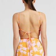 CROPPED WOVEN TOP WITH BACK TIE-Emory Park-[option4]-[option5]-[option6]-[option7]-[option8]-Shop-Boutique-Clothing-for-Women-Online