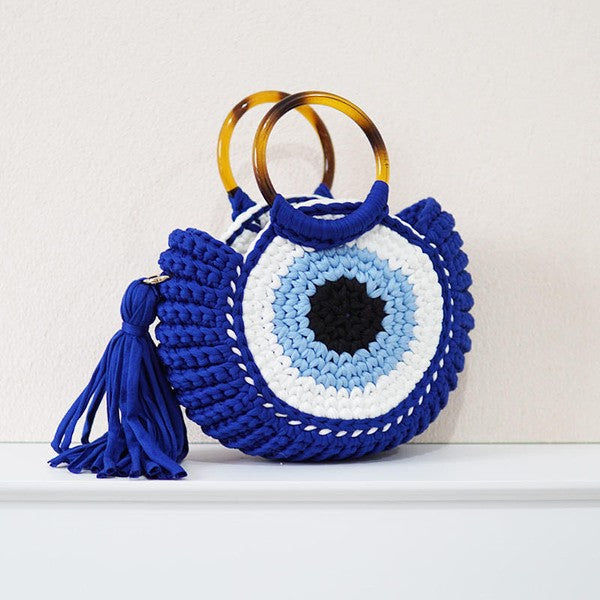 Evil Eye Crochet Handbag-Miss Sparkling-Blue-One Size-[option4]-[option5]-[option6]-[option7]-[option8]-Shop-Boutique-Clothing-for-Women-Online