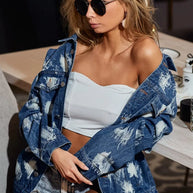 BiBi Washed Tie Dye Denim Jacket-Jacket-Trendsi-[option4]-[option5]-[option6]-[option7]-[option8]-Shop-Boutique-Clothing-for-Women-Online
