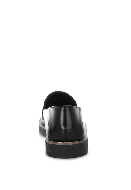 Elaris Tweed & Faux Leather Loafers-Rag Company-[option4]-[option5]-[option6]-[option7]-[option8]-Shop-Boutique-Clothing-for-Women-Online