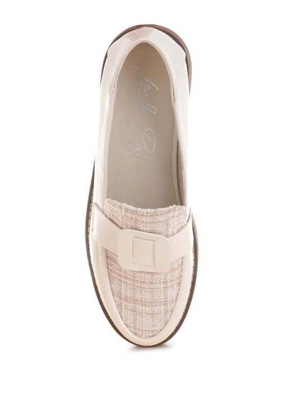 Elaris Tweed & Faux Leather Loafers-Rag Company-[option4]-[option5]-[option6]-[option7]-[option8]-Shop-Boutique-Clothing-for-Women-Online