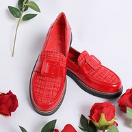 Elaris Tweed & Faux Leather Loafers-Rag Company-[option4]-[option5]-[option6]-[option7]-[option8]-Shop-Boutique-Clothing-for-Women-Online