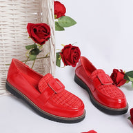 Elaris Tweed & Faux Leather Loafers-Rag Company-[option4]-[option5]-[option6]-[option7]-[option8]-Shop-Boutique-Clothing-for-Women-Online