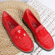 Elaris Tweed & Faux Leather Loafers-Rag Company-[option4]-[option5]-[option6]-[option7]-[option8]-Shop-Boutique-Clothing-for-Women-Online