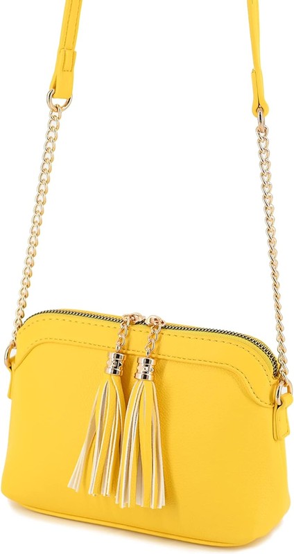Tassel Small Crossbody Bag with Chain Strap-Fashion World-[option4]-[option5]-[option6]-[option7]-[option8]-Shop-Boutique-Clothing-for-Women-Online