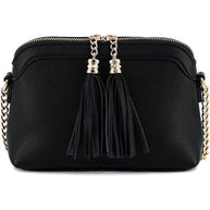 Tassel Small Crossbody Bag with Chain Strap-Fashion World-[option4]-[option5]-[option6]-[option7]-[option8]-Shop-Boutique-Clothing-for-Women-Online