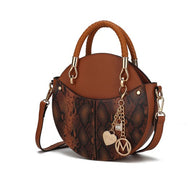 The Faux Snakeskin Crossbody Bag Mia k-MKF Collection by Mia K-Cognac-One Size-[option4]-[option5]-[option6]-[option7]-[option8]-Shop-Boutique-Clothing-for-Women-Online