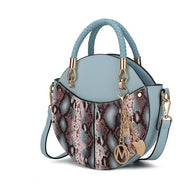 The Faux Snakeskin Crossbody Bag Mia k-MKF Collection by Mia K-Denim-One Size-[option4]-[option5]-[option6]-[option7]-[option8]-Shop-Boutique-Clothing-for-Women-Online