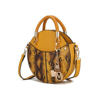 The Faux Snakeskin Crossbody Bag Mia k-MKF Collection by Mia K-Mustard-One Size-[option4]-[option5]-[option6]-[option7]-[option8]-Shop-Boutique-Clothing-for-Women-Online
