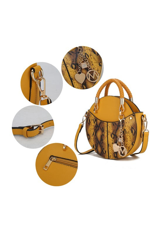 The Faux Snakeskin Crossbody Bag Mia k-MKF Collection by Mia K-[option4]-[option5]-[option6]-[option7]-[option8]-Shop-Boutique-Clothing-for-Women-Online