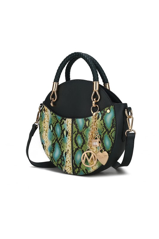 The Faux Snakeskin Crossbody Bag Mia k-MKF Collection by Mia K-Green-One Size-[option4]-[option5]-[option6]-[option7]-[option8]-Shop-Boutique-Clothing-for-Women-Online