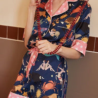 Printed two piece pajama set-Miss Sparkling-[option4]-[option5]-[option6]-[option7]-[option8]-Shop-Boutique-Clothing-for-Women-Online