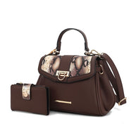 The Geny Faux-Snake Shoulder Bag with Wallet Mia K-MKF Collection by Mia K-[option4]-[option5]-[option6]-[option7]-[option8]-Shop-Boutique-Clothing-for-Women-Online