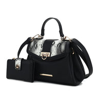 The Geny Faux-Snake Shoulder Bag with Wallet Mia K-MKF Collection by Mia K-[option4]-[option5]-[option6]-[option7]-[option8]-Shop-Boutique-Clothing-for-Women-Online
