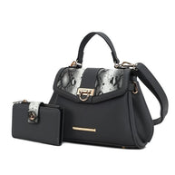 The Geny Faux-Snake Shoulder Bag with Wallet Mia K-MKF Collection by Mia K-[option4]-[option5]-[option6]-[option7]-[option8]-Shop-Boutique-Clothing-for-Women-Online