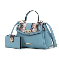 The Geny Faux-Snake Shoulder Bag with Wallet Mia K-MKF Collection by Mia K-[option4]-[option5]-[option6]-[option7]-[option8]-Shop-Boutique-Clothing-for-Women-Online