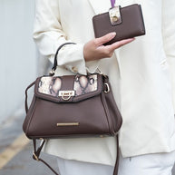 The Geny Faux-Snake Shoulder Bag with Wallet Mia K-MKF Collection by Mia K-[option4]-[option5]-[option6]-[option7]-[option8]-Shop-Boutique-Clothing-for-Women-Online