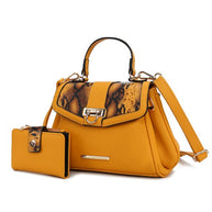 The Geny Faux-Snake Shoulder Bag with Wallet Mia K-MKF Collection by Mia K-[option4]-[option5]-[option6]-[option7]-[option8]-Shop-Boutique-Clothing-for-Women-Online