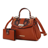 The Geny Faux-Snake Shoulder Bag with Wallet Mia K-MKF Collection by Mia K-[option4]-[option5]-[option6]-[option7]-[option8]-Shop-Boutique-Clothing-for-Women-Online