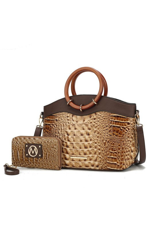 The Phoebe Tote with Wristlet Wallet Bag by Mia K-MKF Collection by Mia K-[option4]-[option5]-[option6]-[option7]-[option8]-Shop-Boutique-Clothing-for-Women-Online