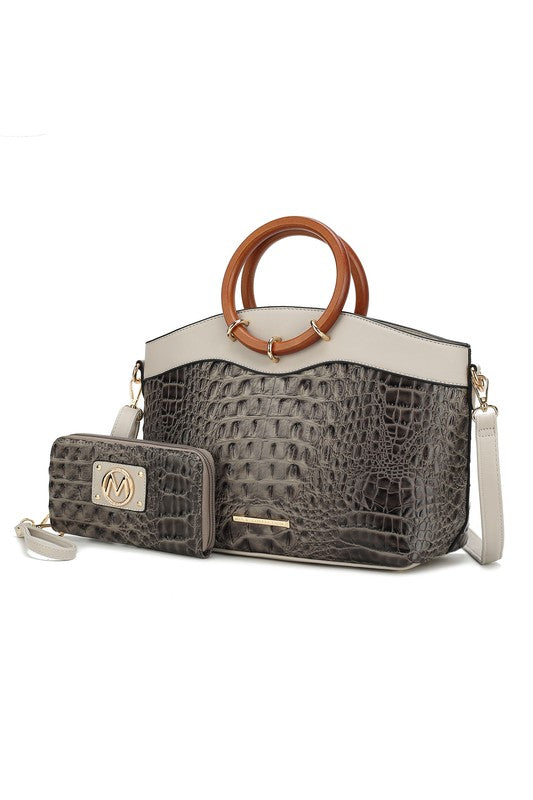 The Phoebe Tote with Wristlet Wallet Bag by Mia K-MKF Collection by Mia K-[option4]-[option5]-[option6]-[option7]-[option8]-Shop-Boutique-Clothing-for-Women-Online
