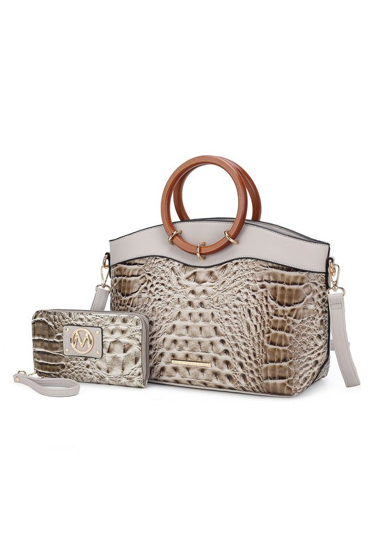 The Phoebe Tote with Wristlet Wallet Bag by Mia K-MKF Collection by Mia K-[option4]-[option5]-[option6]-[option7]-[option8]-Shop-Boutique-Clothing-for-Women-Online