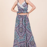 Tribal Print Skirt Set-Orange Farm Clothing-[option4]-[option5]-[option6]-[option7]-[option8]-Shop-Boutique-Clothing-for-Women-Online