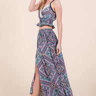 Tribal Print Skirt Set-Orange Farm Clothing-[option4]-[option5]-[option6]-[option7]-[option8]-Shop-Boutique-Clothing-for-Women-Online