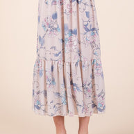 Ruffle Bottom Floral Print Skirt-Orange Farm Clothing-[option4]-[option5]-[option6]-[option7]-[option8]-Shop-Boutique-Clothing-for-Women-Online