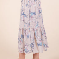 Ruffle Bottom Floral Print Skirt-Orange Farm Clothing-[option4]-[option5]-[option6]-[option7]-[option8]-Shop-Boutique-Clothing-for-Women-Online