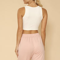 Ribbed knit bow embroidered tank-Miss Sparkling-[option4]-[option5]-[option6]-[option7]-[option8]-Shop-Boutique-Clothing-for-Women-Online