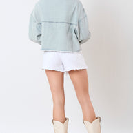 Football Towel & Sequin Embroidery Denim Jacket-Womens-Ave Shops-[option4]-[option5]-[option6]-[option7]-[option8]-Shop-Boutique-Clothing-for-Women-Online