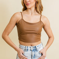 Strap Faux Leather Crop Cami Top-Leto Accessories-[option4]-[option5]-[option6]-[option7]-[option8]-Shop-Boutique-Clothing-for-Women-Online