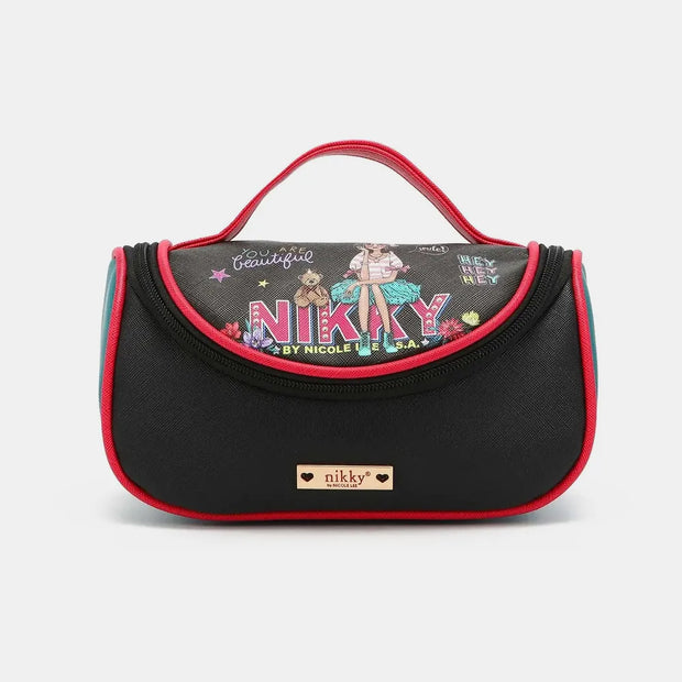 Nicole Lee USA Nikky Contrast Makeup Bag-Bags-Trendsi-[option4]-[option5]-[option6]-[option7]-[option8]-Shop-Boutique-Clothing-for-Women-Online