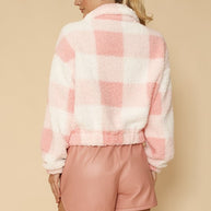 Sherpa bow zip up jacket-Miss Sparkling-[option4]-[option5]-[option6]-[option7]-[option8]-Shop-Boutique-Clothing-for-Women-Online