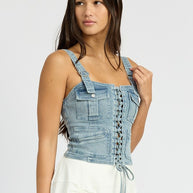 CARGO DENIM CORSET-Emory Park-[option4]-[option5]-[option6]-[option7]-[option8]-Shop-Boutique-Clothing-for-Women-Online