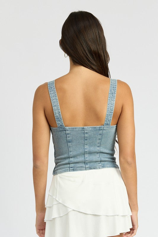 CARGO DENIM CORSET-Emory Park-[option4]-[option5]-[option6]-[option7]-[option8]-Shop-Boutique-Clothing-for-Women-Online