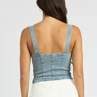 CARGO DENIM CORSET-Emory Park-[option4]-[option5]-[option6]-[option7]-[option8]-Shop-Boutique-Clothing-for-Women-Online