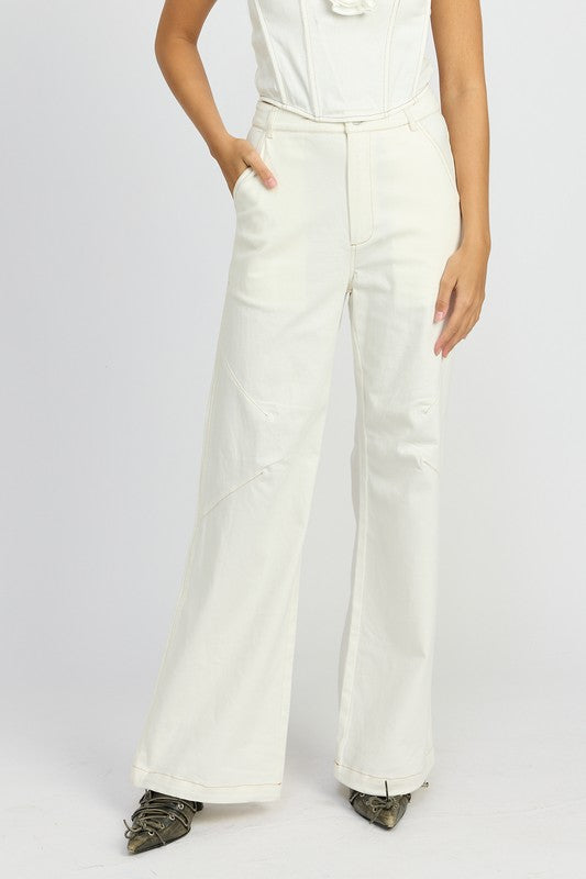 HIGH WAISTED WIDE LEG PANTS-Emory Park-WHITE-S-[option4]-[option5]-[option6]-[option7]-[option8]-Shop-Boutique-Clothing-for-Women-Online