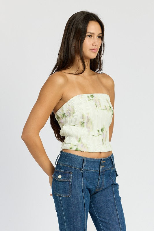 FLORAL TUBE TOP-Emory Park-[option4]-[option5]-[option6]-[option7]-[option8]-Shop-Boutique-Clothing-for-Women-Online