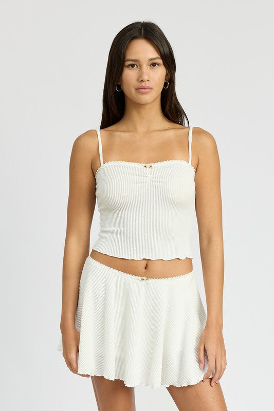CINCH FRONT CAMI TOP-Emory Park-OFF WHITE-S-[option4]-[option5]-[option6]-[option7]-[option8]-Shop-Boutique-Clothing-for-Women-Online